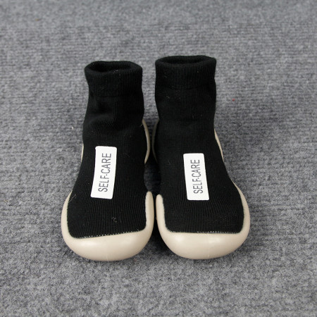 Giày tất tập đi cho bé đế cao su chống trượt - Cổ cao phong cách Hàn Quốc Comfybaby GB001 - chính hãng (Màu đỏ)